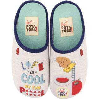 👉 Pantoffels mannen vrouwen grijs Hot Potatoes Zomer Bayahibe 65659 Grijs-37 8445413068315 8445413068322