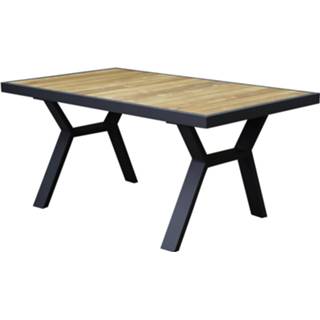 👉 Terrastafel antraciet aluminium active Lola dining tuintafel 138x80xH65 cm 659424248354