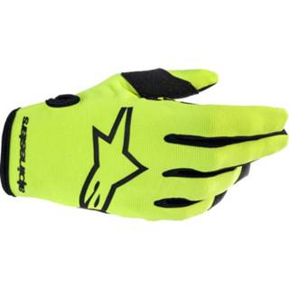 👉 Glove geel zwart s active Alpinestars Radar Yellow Fluo Black Gloves 8059347075389