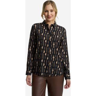 👉 Blous active vrouwen zwart Milano Italy Blouse met Print - Dames 4055435261706