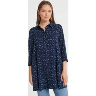 👉 Blous active vrouwen blauw Opus Farla Millefleur Blouse Blue Shadow - Dames 4251892283712