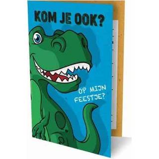 Dinosaurus active Uitnodigingen - 6 stuks 8712048316570