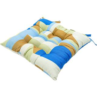 Zitkussen toscane 45x45cm Patch azur 8713229330439