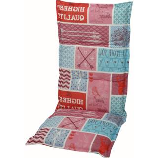 👉 Tuinkussen rood hoge rug Knokke red 4014082231494