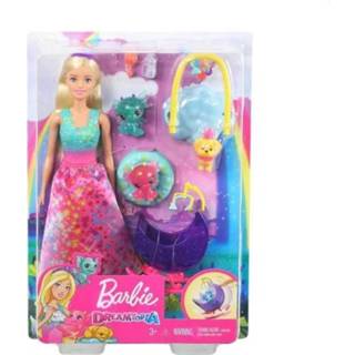 👉 Baby's Barbie Dreamtopia Speelset Fee - Prinses Met Honey En Baby Draakjes 887961813197