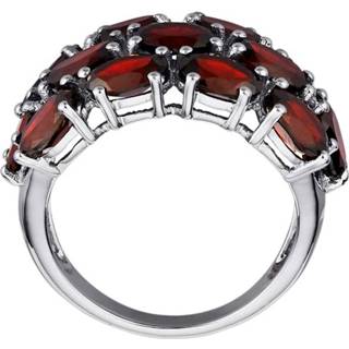 👉 Dames ring zilver rood vrouwen granaten Damesring met 4055706475825