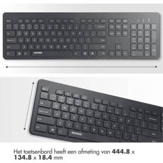 👉 Bluetooth toetsenbord zwart Accezz Premium Desktop QWERTY - 8719295557961