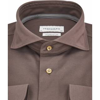 👉 Herenoverhemd LM camel mannen Profuomo Heren Overhemd 8716172085951