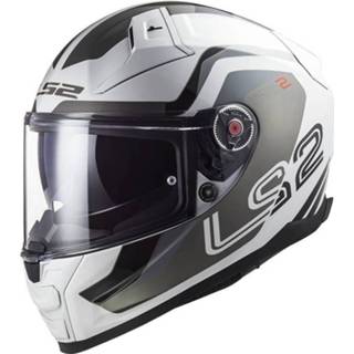 👉 Integraalhelm wit zilver XL active LS2 Ff811 Vector II Metric Titan. 6923221112052