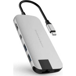 👉 Zilver Hyper HyperDrive Slim 8-in-1 USB-C Hub silver 6941921145187