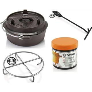 👉 Oven active Dutch FT3-3QT (zonder pootjes) Set - Pan + Deksellifter Conditioner Trivet