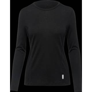 👉 Shirt lange mouw zwart active vrouwen Merinowol Aero Long sleeve - Dames Black 4771999426831