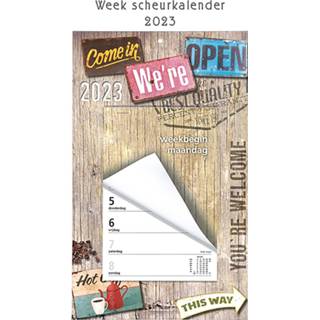 👉 Scheurkalender Week 2023 - begint op Maandag Come in... 8715311127750