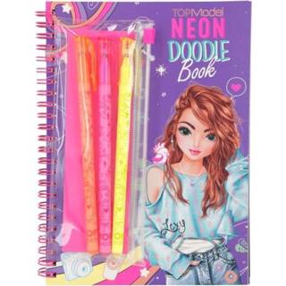 👉 Kleurboek Topmodel Neon Doodle Met Stiften 4010070613754