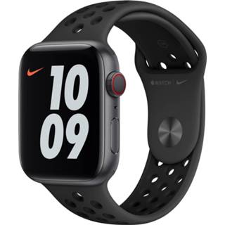 👉 Sportband druksluiting nike sport band zwart silicone Apple Watch 38mm / 40mm 41mm Anthracite Black 190198415073