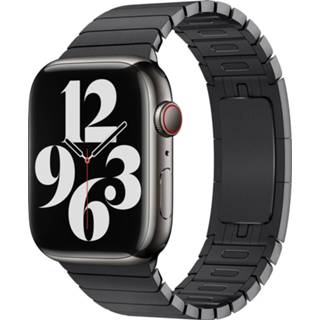 👉 Armband gesp link bracelet zwart RVS Apple Watch 38mm / 40mm 41mm Space Black 888462180702