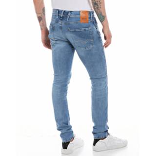 👉 Heren jean Replay Anbass Broken blauw mannen & Repaired Jeans 8059799046920