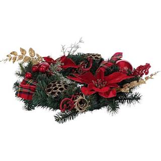 👉 Led-kerstkrans Poinsettia IGEA Rood/Goudkleur