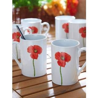 👉 Set van 6 koffiemokken San Remo Arte Viva Multicolor