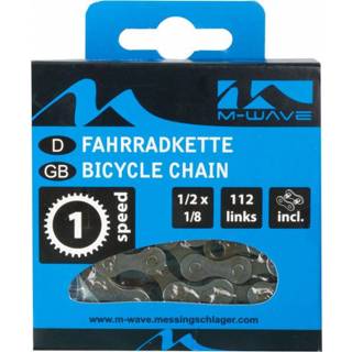 Fiets ketting M-Wave Fietsketting Single Speed / Naafversnelling - 112 Schakels 887539006846