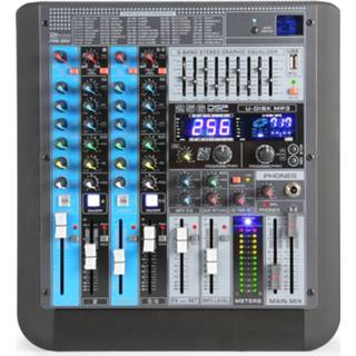 👉 Blauw Retourdeal - Power Dynamics PDM-S604 professionele 6 kanaals mixer 8715693290820