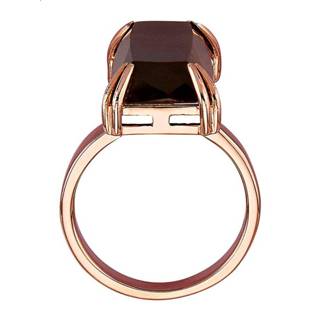 👉 Damesring vrouwen bruin rode zilver met 1 tijgeroog KLiNGEL 4055709044899