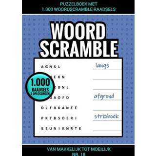 Puzzelboek met 1.000 Woord Scramble Raadsels - nr. 18 9789464659696