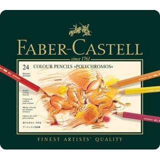 👉 Kleurpotlood Faber-Castell Polychromos etui a 24 stuks 4005401100249