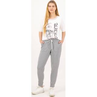 👉 Jogging broek active vrouwen wit grijs Just White Joggingbroek - Dames 4053733867583
