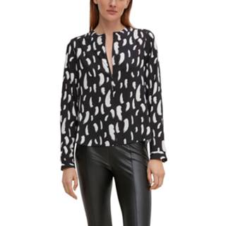 👉 Blous viscose active vrouwen Comma Blouse met Rits - Dames 4099588072437