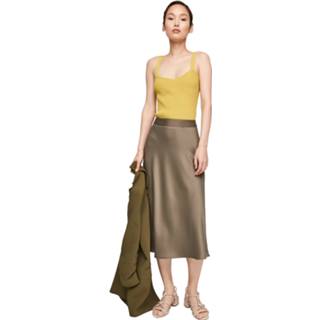 👉 Lange rok kaki active vrouwen Comma Khaki - Dames 4063625740238