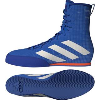 👉 Boksschoen blauw wit Adidas Boksschoenen Box-Hog 4 Blauw/Wit Maat 4065426088700