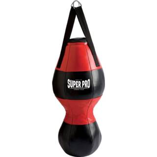 👉 Bokszak zwart Super Pro Combat Gear Uppercut Zwart/Rood 80x33 cm 8720088974834