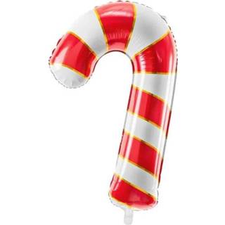 👉 Folie rood wit ballon candy cane 82 cm 5900779137059