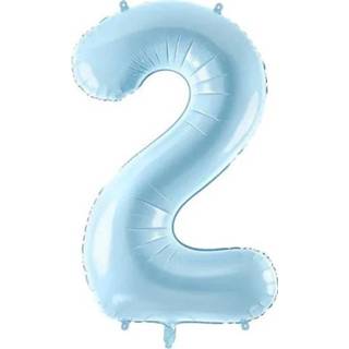 👉 Folie blauw ballon cijfer 2 86 cm 5902230794986
