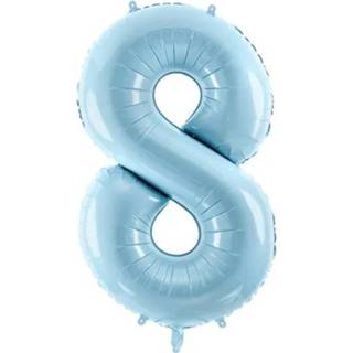 👉 Folie blauw ballon cijfer 8 86 cm 5902230795105