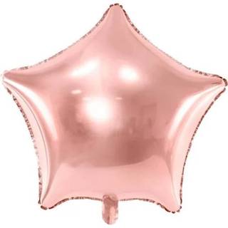 Folie roze ballon ster 40 cm 5900779100343