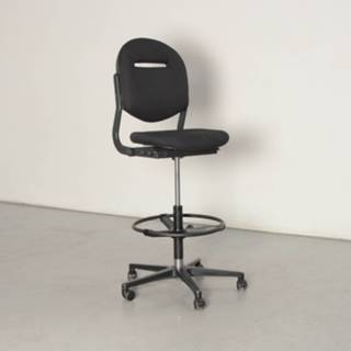 👉 Werkstoel zwart Ahrend 220 werkstoel, zwart, opnieuw gestoffeerd