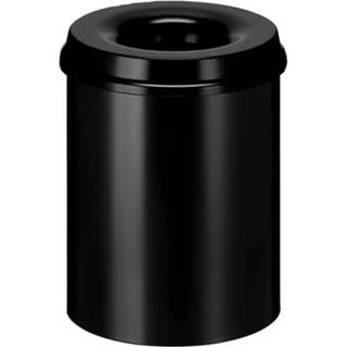 👉 Prullenbak zwart Prime Plus 15 liter -