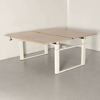 👉 Wit Sedus benchwerkplek, bladkleur naar keuze, 2 x 180 80 cm, hoogte verstelbaar onderstel