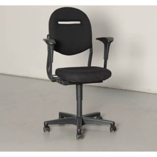 👉 Bureaustoel zwart tempur Ahrend 220 bureaustoel, zwart, 2D armleggers, opnieuw gestoffeerd, zitting