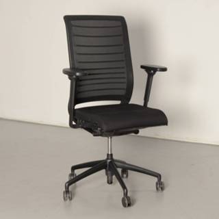👉 Bureaustoel zwart Interstuhl 172H bureaustoel, zwart/mesh rugleuning, 5D armleggers,