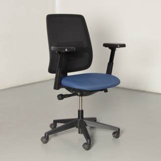 👉 Bureaustoel blauw zwart Haworth Comforto D2965 bureaustoel, / mesh, 3D armleggers