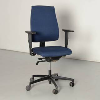 👉 Bureaustoel blauw zwart Interstuhl 152GX bureaustoel, / geblokt, 4D armleggers