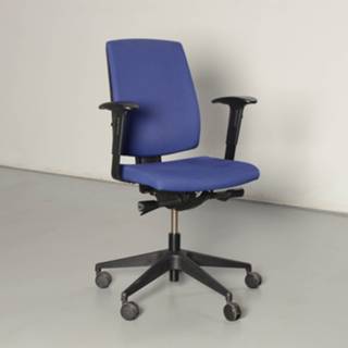 👉 Bureaustoel blauw Profi bureaustoel, blauw, 1D armleggers