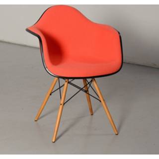 👉 Kuipstoel rood Vitra Eames design kuipstoel, rood, 4-poot onderstel