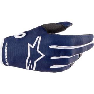 👉 Glove wit l active Alpinestars Radar Night Navy White Gloves 8059347048345