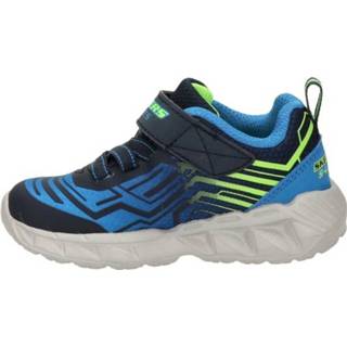 👉 Klittebandschoenen kunstleder jongens blauw Skechers Bozler klittenbandschoenen 8720251677944
