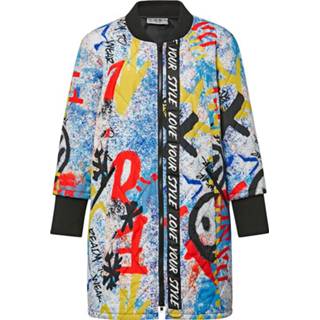 👉 Gewatteerde jas grafisch vrouwen multicolor kunstvezels met modieuze print rondom Angel of Style Multicolor,Gewatteerde 4055709426046 4055709425964