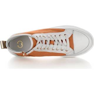 👉 Hoge sneaker met goudkleurige details Gerry Weber Oranje/Wit/Goudkleur